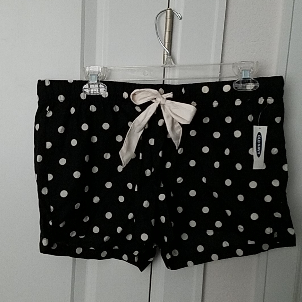 NWT Old Navy Pokadot Pajamas Shorts sz M
